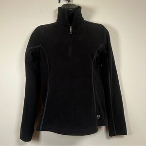 Mountain‎ Hardwear Microchill Polartec Fleece Pullover 1/4 Zip Black small